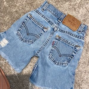 Vintage Levis Kids Distressed Boyfriend Shorts